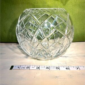 Crystal globe vase